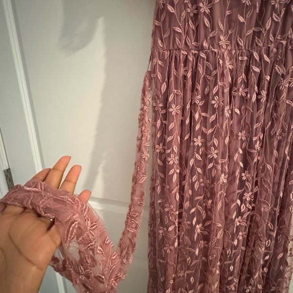 Baltic Born Mauve Lace Maxi Dress - Picture 6 of 6